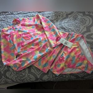 Colorful Kids Swim Rashguard Set